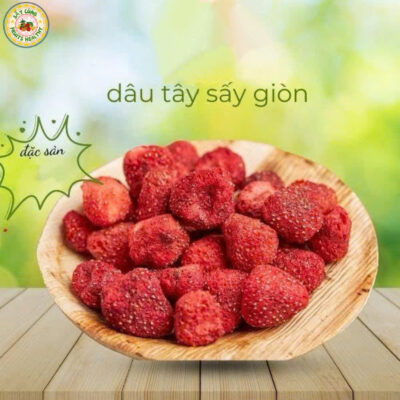 dâu sấy giòn